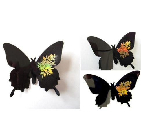 Декор "Метелики" чорні - 12шт. Київ - фото 2