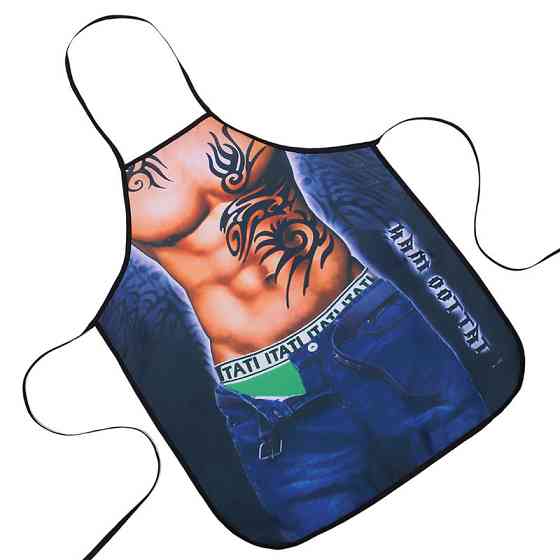 Фартух з приколом Чоловік з татуюванням 73 на 57 см різнобарвний Київ