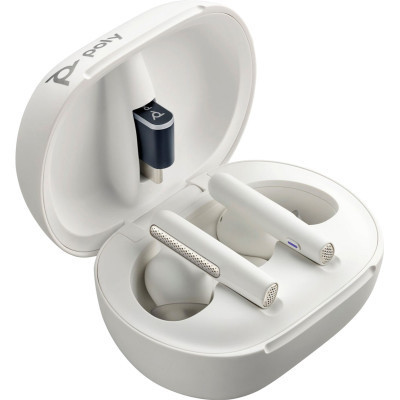 Наушники Poly TWS Voyager Free 60+ Earbuds + BT700C + TSCHC White (7Y8G6AA) Винница - изображение 3