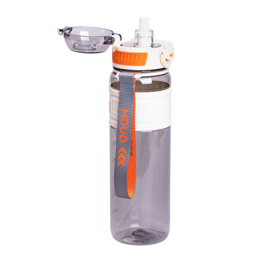 Бутылка для воды Houo спортивная 1 литр с флип крышкой белая HP-14-33W Киев - изображение 3