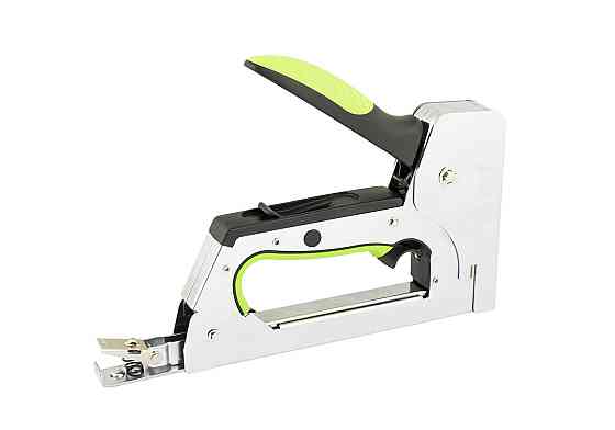 Степлер тригерний ресорний WERTVOLL 3-В-1 скоба R53 4-14мм/шпилька 14 мм/цвях 14 мм корпус метал/ергоном TPR FX-1105 Коломыя