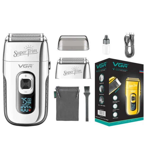 Електробритва шейвер VGR V-332 USB 5 Вт Сріблястий Київ - фото 1