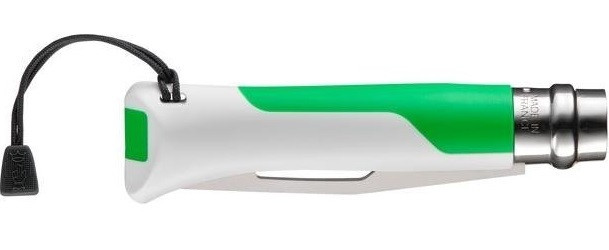 Складаний Ніж спеціального призначення + свисток Opinel No.8 "Outdoor Fluo" Green (002319) Нержавіюча сталь Нововолинськ - фото 5