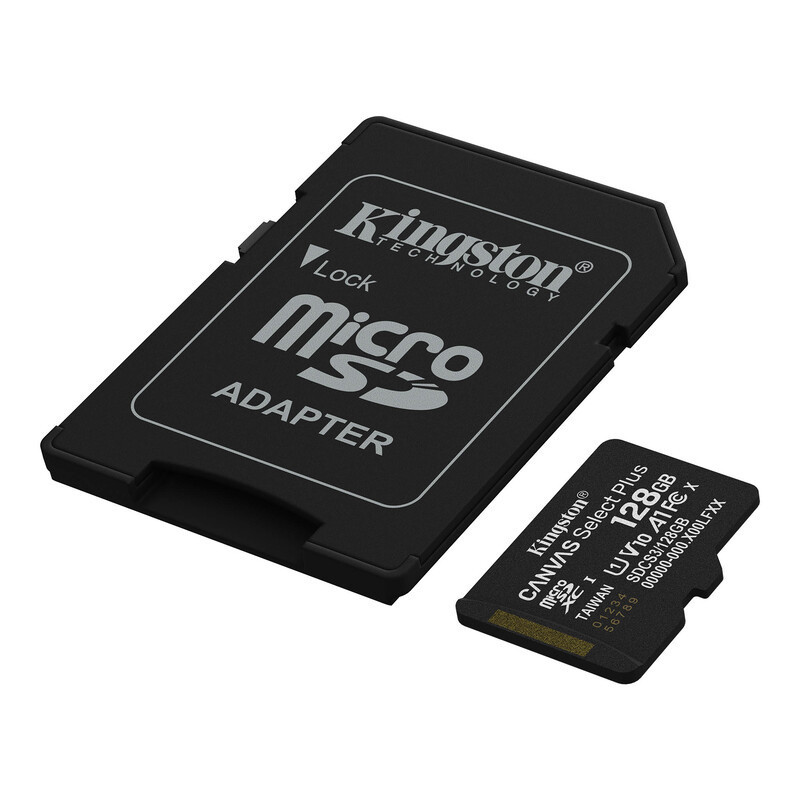 Карта памяти microSDXC (UHS-1) Kingston Canvas Select Plus Gen3 128Gb Class 10 А1 (R-150MB/s) (adapter SD) Киев - изображение 3