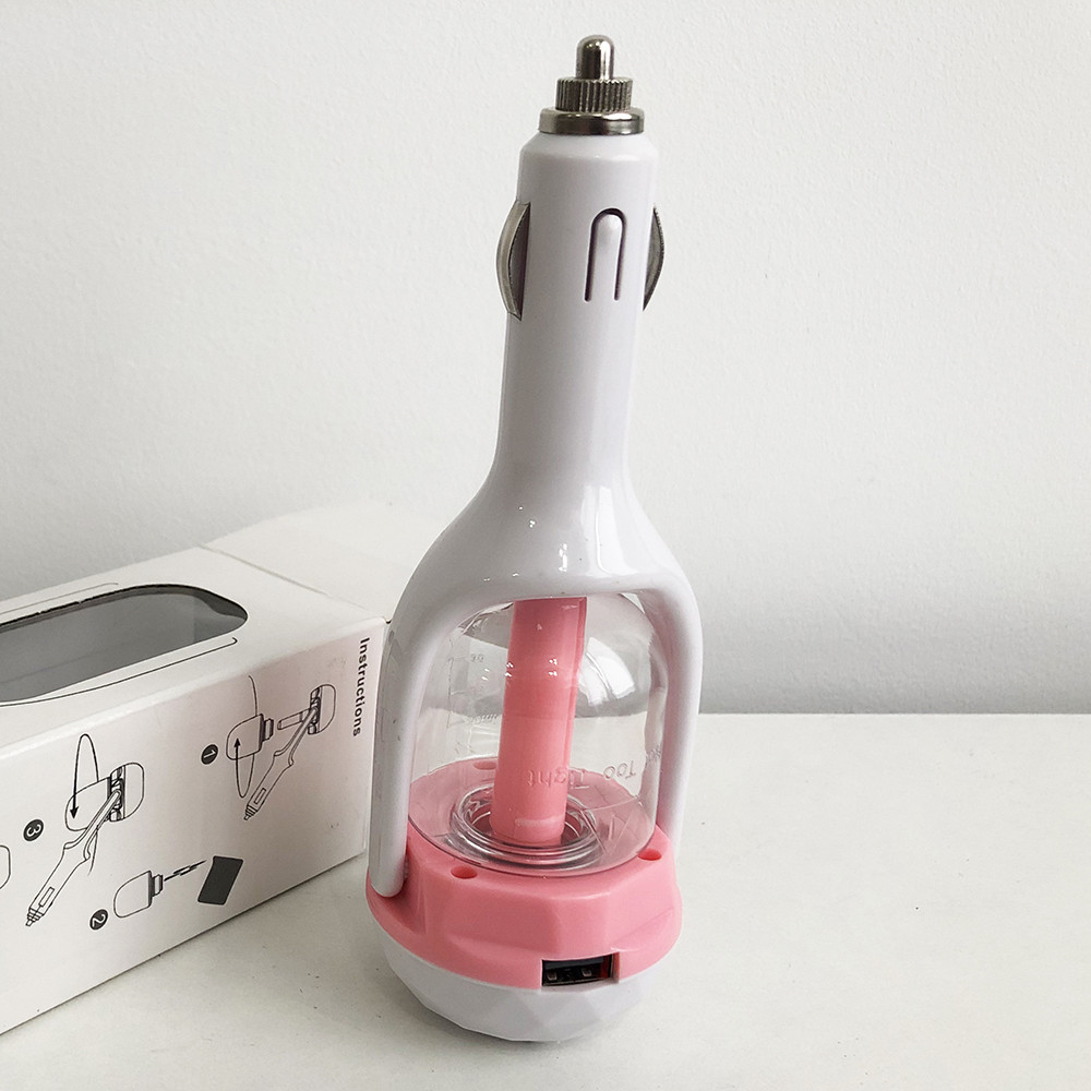 Зволожувач повітря авто, зволожувач повітря автомобільний Air Purifier BA-3. Колір: рожевий FW-15 Львів - фото 4