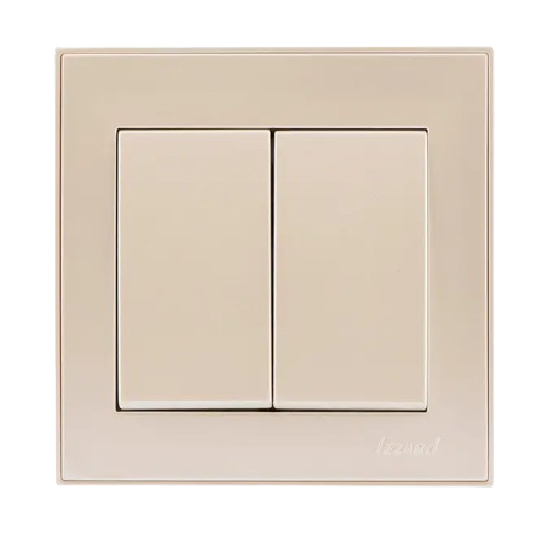 RAIN перлинно-білий перламутр Вимикач внутрішній 2кл Лезард Житомир - фото 2