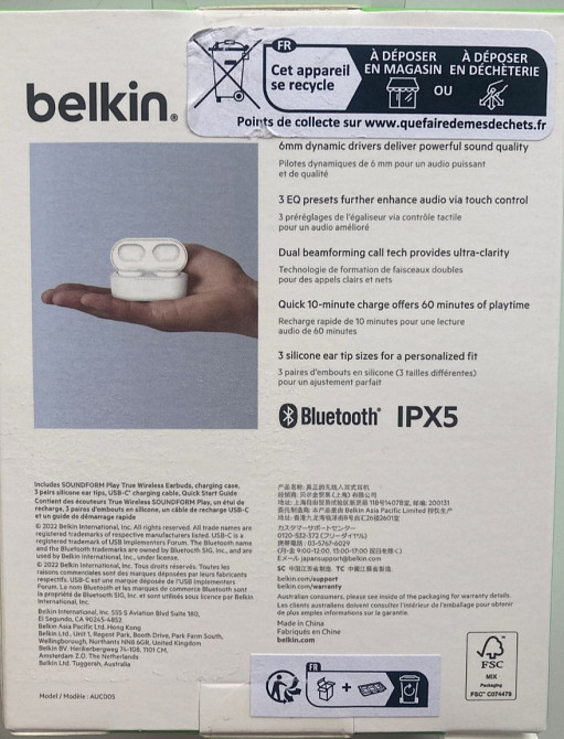 Наушники: Belkin Soundform Play TWS. Харьков - изображение 4