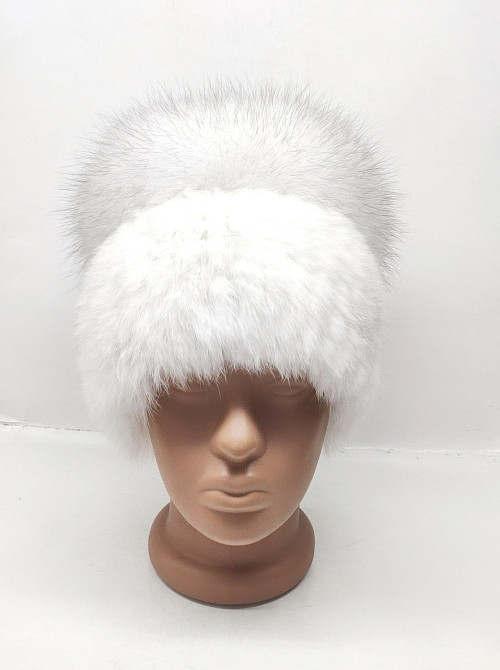 Шапка женская меховая кубанка Rex Венера Белый Харьков - изображение 1