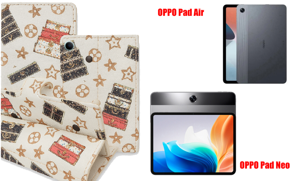 Книга-трансформер для планшета Oppo Pad Air, Pad Neo, цвет Black Lyi White Киев - изображение 1