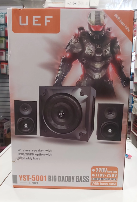 Компьютерные акустические колонки YST-5001 Big Bass (Black) Винница - изображение 4