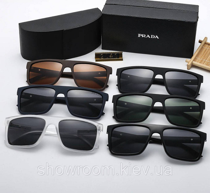 Сонцезахисні окуляри маска Pr 69022 black Київ - фото 3