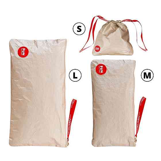 Сумка для секс-игрушек Fun Factory TOYBAG M, золотистая, на молнии, 25x12 см Sex Aura Киев