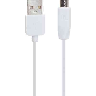 Дата кабель USB 2.0 AM to Micro 5P 1.0m 2.4A PVC X1 white HOCO (6957531032038) Винница