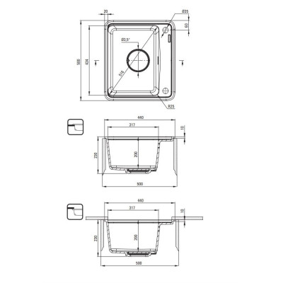 Мийка кухонна Deante Momi (ZKM_A103) Вінниця - фото 5
