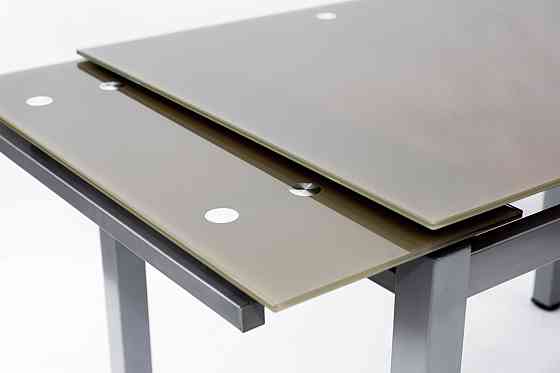 Стіл Венді XS-1025, 80/130*65, кавовий (скло) Киев