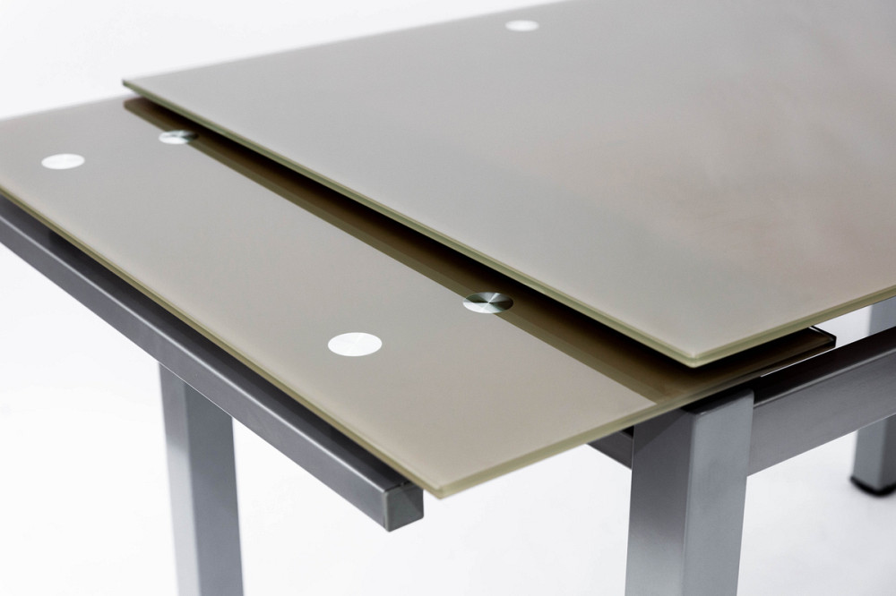 Стіл Венді XS-1025, 80/130*65, кавовий (скло) Киев - изображение 3