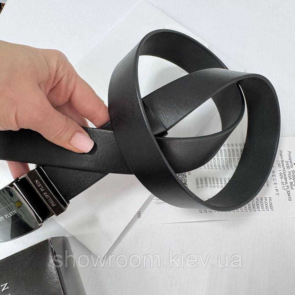 Мужской кожаный ремень автомат Phillip Plein (2003) Киев - изображение 5