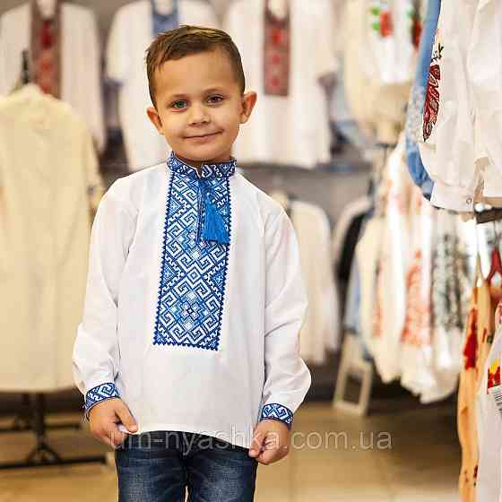 Вишиванка для хлопчика "Тарас" синя Кривий Ріг