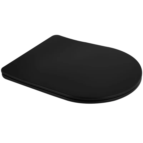 Сидіння-кришка для унітазу MIXXUS PREMIUM SEAT COVER ELLIPSE-BEVEL-2001 BLACK 463х361х50mm дюропластове швидкознімне з мікроліфтом Київ