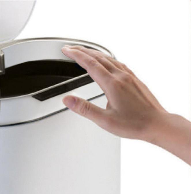 Сенсорное мусорное ведро Mixxus Premium Topper-TC0112 12 литров овальное белое MI7082 Харьков - изображение 13