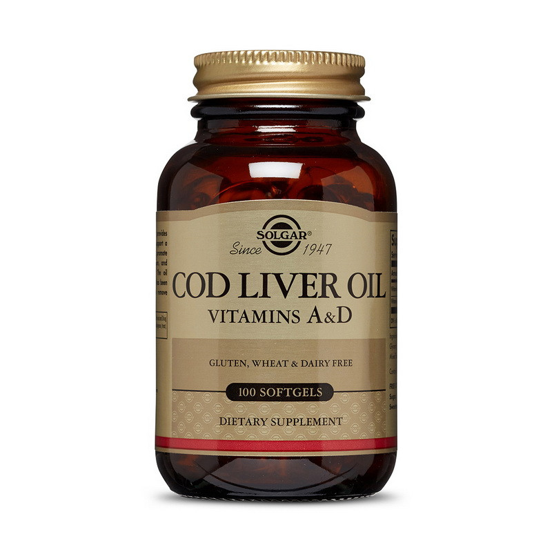 COD Liver Oil Vitamins A &amp; D (100 softgels) Луцьк - фото 1