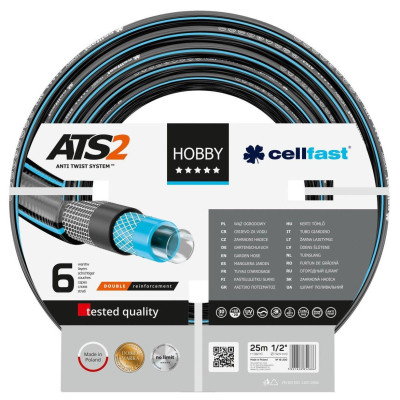 Шланг для поливу Cellfast HOBBY ATS, 1/2&quot;, 25м, 6 шарів, до 30 Бар, -20…+60°C (16-200) Вінниця - фото 1