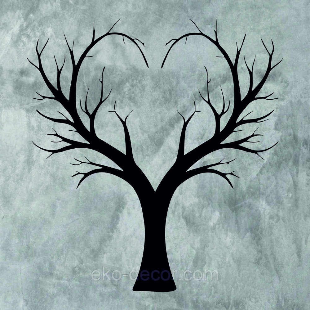 Декоративне настінне 3D Панно «Дерево Серце»  Декор на стіну з об'ємом Київ - фото 6