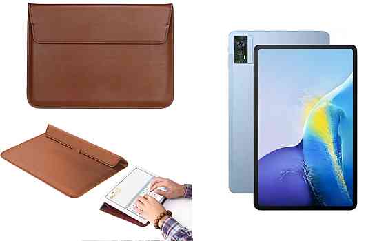 Чохол-конверт VitoCase для Oukitel OT5, Oukitel OT5S, з функцією підставки для планшета Коричневий Київ