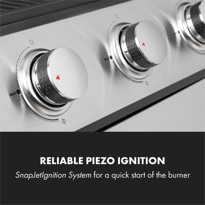 Газовый гриль Tomahawk 5x3,6 кВт + горелка 2,7 кВт 80x43,5 см гриль из нержавеющей стали (Германия, читать Ровно - изображение 4