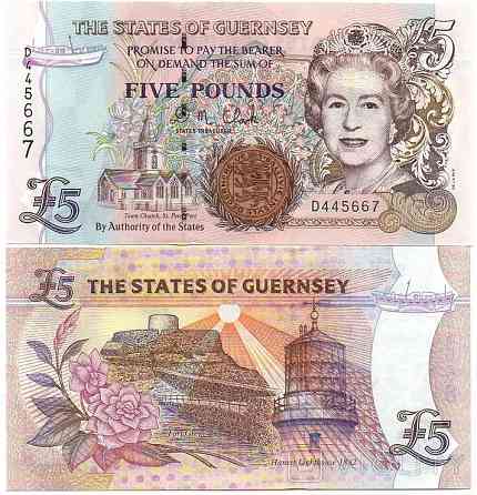Гернси / Guernsey 5 Pounds (2023) UNC Полтава