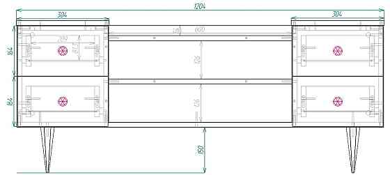 Тумба ТВ Сканді, відкрита Киев