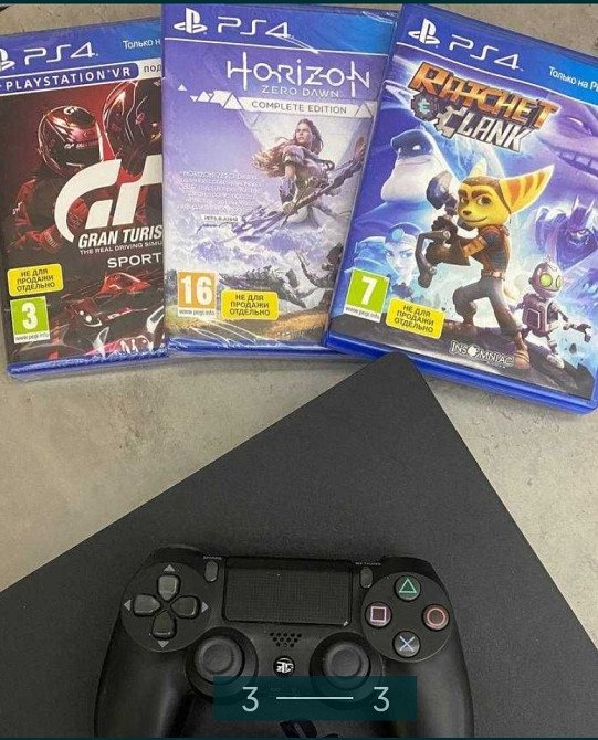 Приставка SONY PlayStation 4 1TB. 2 Геймпада.PS 4 1TB. Два геймпади. Харьков - изображение 1
