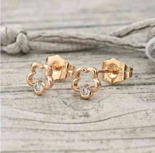 Серьги Xuping гвоздики, размер 7*7мм, позолота 18К Киев