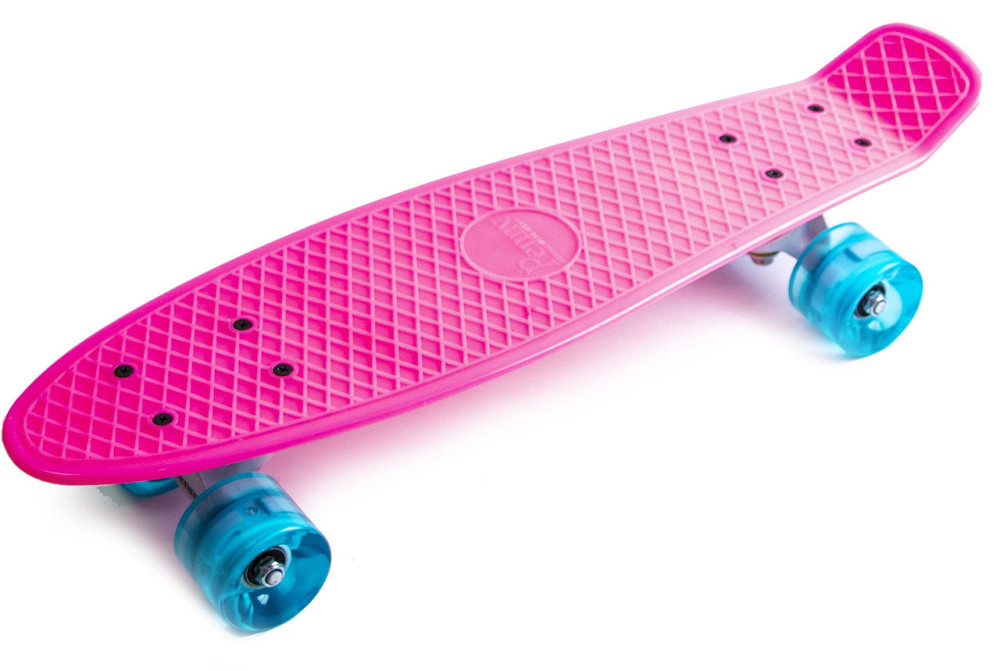 Пенні борд 22 дюйми PENNY. Колеса світяться. Рожевий колір Одеса - фото 1