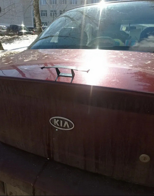 Міні Спойлер Чорний. Синій. Білий. Червоний посилений скотч Київ - фото 2