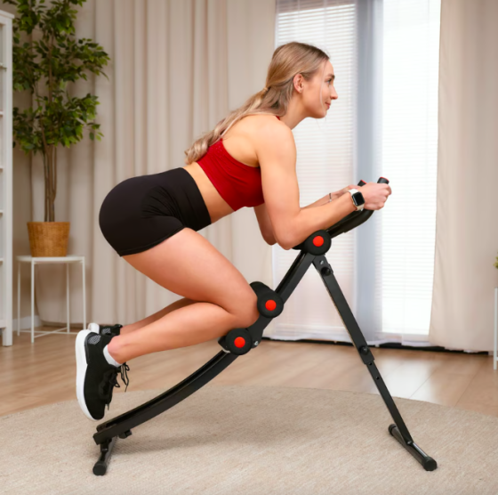 Тренажер для пресса HS-2001 Скамья тренажер для пресса регулируемая складная со счетчиком Шейперов тренажер Киев