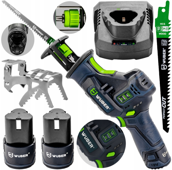 Аккумуляторная сабельная пила 12В 2Ач Wuber (Польша) Киев
