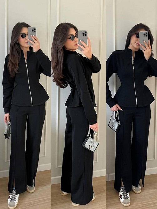 Жіночий стильний повсякденний костюм двійка турцька петля Одеса - фото 1