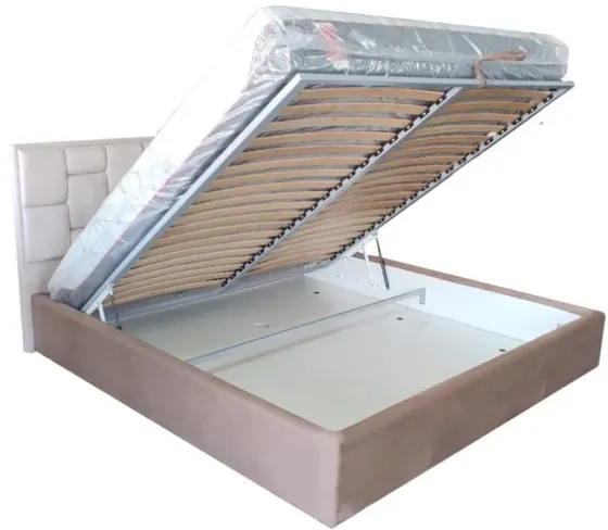 Кровать BNB Royal Comfort 120 х 200 см Simple С подъемным механизмом и нишей для белья Айвори Киев
