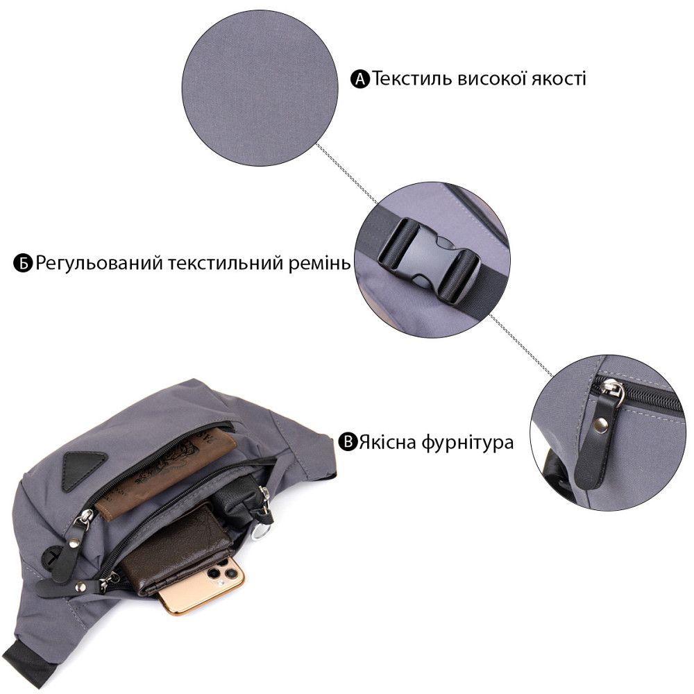 Бананка нейлон Серая (Vintage) Киев - изображение 18