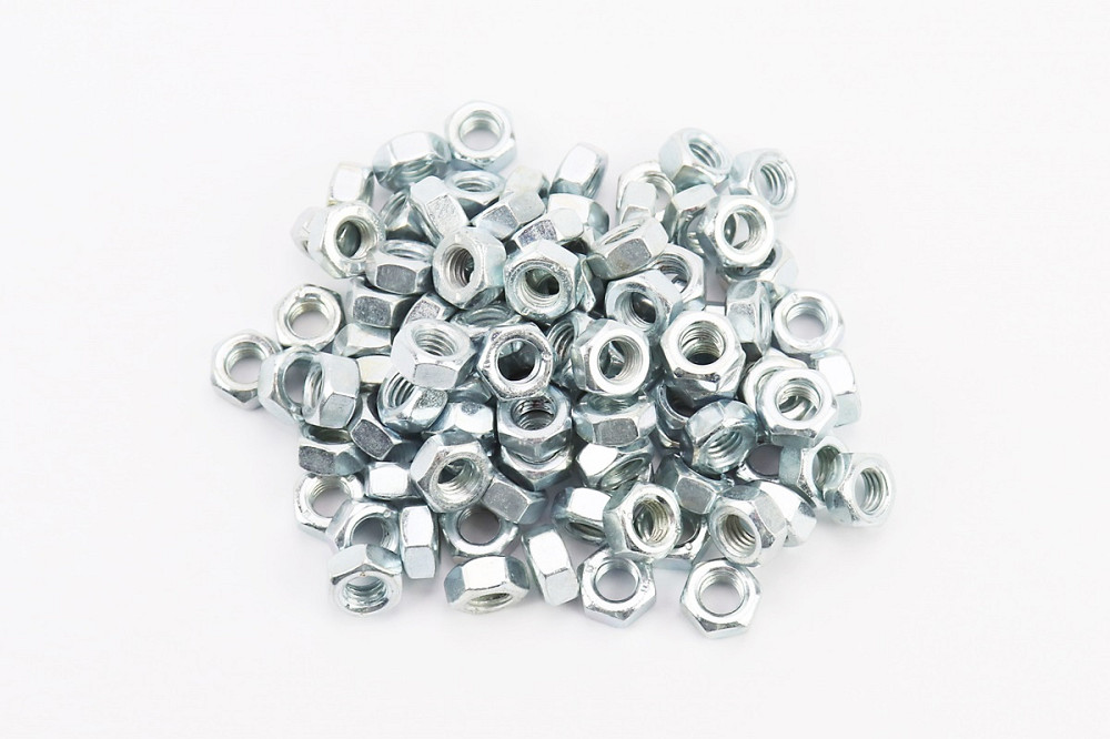 Гайка М8x1,25 6 цб DIN934, к-кт 100шт Київ - фото 1