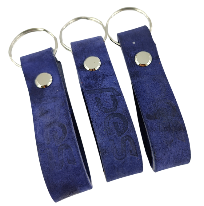 Брелок PES шкіряний  для ключів з тисненням Київ - фото 1