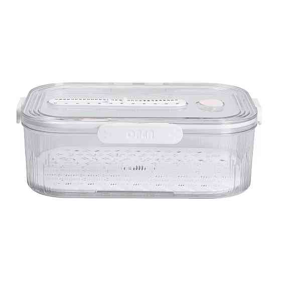 Yiwu Контейнер для їжі пластиковий 32.5х22.5х11 см харчовий контейнер з індикатором дати 4.2 л Коломыя