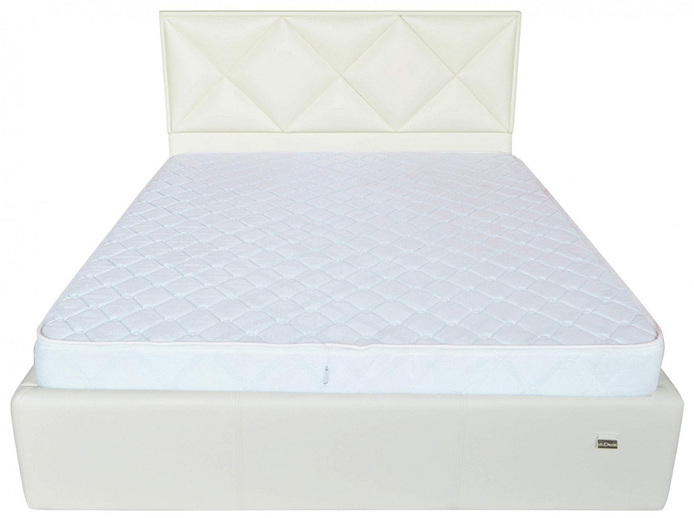 Кровать Двуспальная Leeds VIP 160 х 200 см Boom 01 С дополнительной металлической цельносварной рамой Белый Днепр - изображение 7