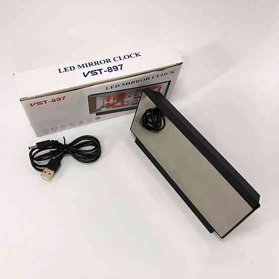 Настільний годинник з автоматичною підсвіткою VST-888-5, Дзеркальні SJ-363 декоративні годинники Київ