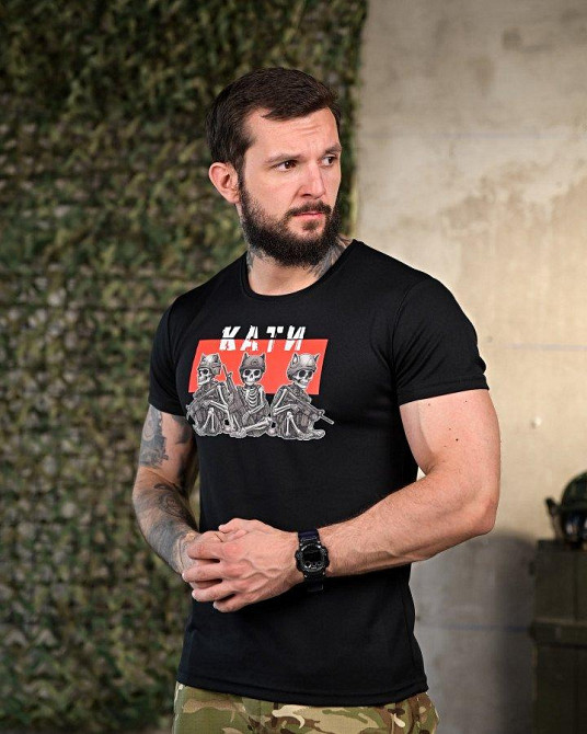 Тактична футболка потовідвідна КАТІ чорна ПП4668 Одеса - фото 6