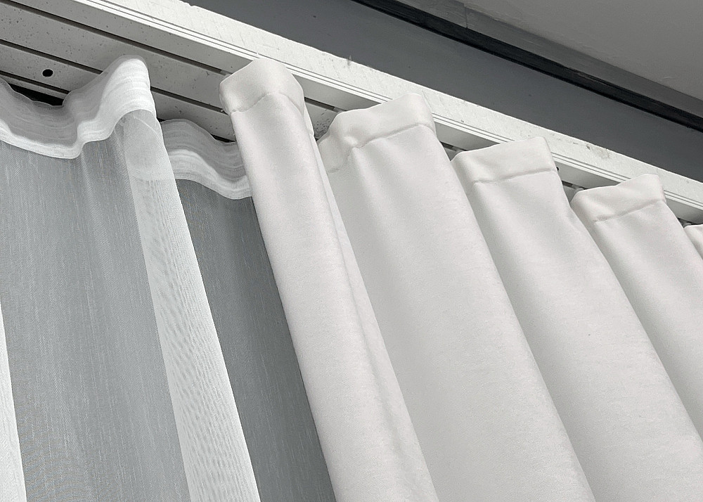 Комплект штор VR-Textil Мікровелюр Petek 150х270 2шт і Тюль 600х270 2021ш-1153т Білий 71-158/5 Київ - фото 8