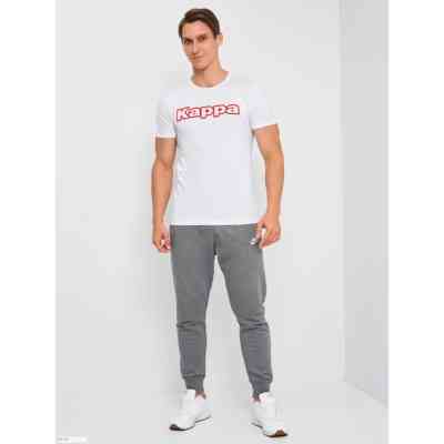 Футболка Kappa T-shirt Mezza Manica Girocollo K1335 Bianco con stampa logo pet білий XL (8032522599115) Винница