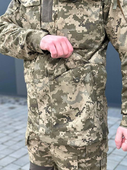 Тактическая пиксельная куртка реп стоп мужская парка демисезонная штурмовая куртка для военнослужащего   WAR Львов - изображение 8