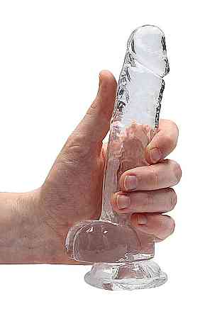 Фалоімітатор - Realrock Dildo 7" Transparent Sex Aura Київ